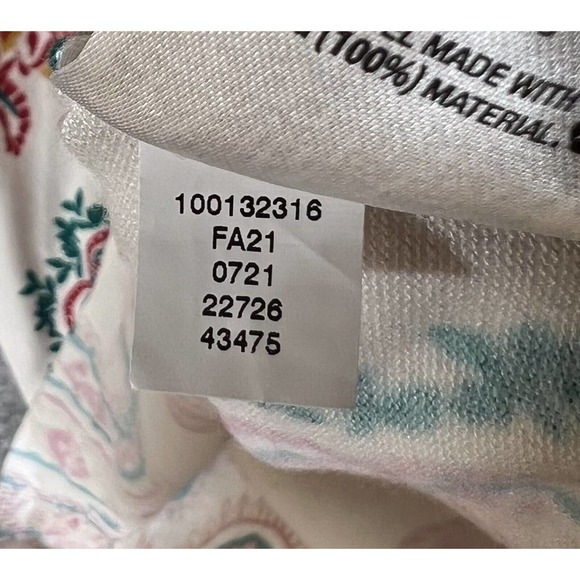 JM Collection Floral‎ Paisley Knit Ribbed Sweater Womens Medium Rayon Nylon - Picture 4 of 16